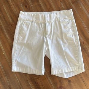 J Crew Cotton Bermuda White Shorts size 2